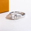 AimiIee Moissanite Wedding Rings 1.3CTTW D Color VVS1 Clarity 925
