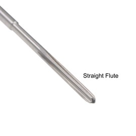 uxcell 1.8mm Chucking Reamer, HSS Cobalt M35 Lathe Machine Reamer D4 4 Straight Flutes, Round Shank Milling Cutting Tool, for Stainless Steel Alloy Copper Metal, 2pcs