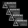 Warning On Board GPS Tracking Device Vehicle Sign Sticker Protected