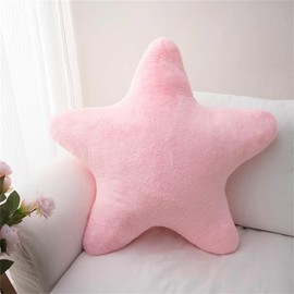Champracer Star Plush Cushion, Cuddly Cushion Children, Soft Fluffy Star Shape Decorative Cushion, Star Throw Cushion for Girls & Boys, Home, Bedroom (Pink, 40 cm)