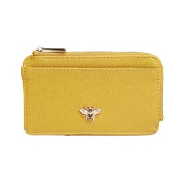 Alice Wheeler Bumble Bee Coin and Card Purse - Bath Collection - Vegan Leather (Ochre)