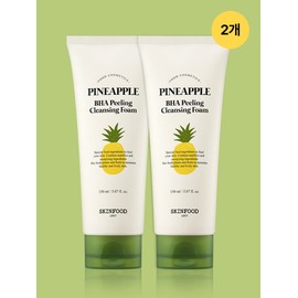 Skin Food [BHA0.2%+PHA] Pineapple BHA Peeling Cleansing Foam 2pcs / [BHA0.2%+PHA] 파인애플 바하 필링 클렌징폼 2개