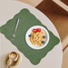 MABOZOO 100% Cotton Quilted Placemats Set of 6,Washable Cloth Table