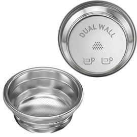 [1 Pack]54mm Dual Wall Espresso Basket for Breville 2-Cup, Precision Series