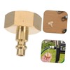 Kisangel Sprinkler System Air Compressor Blowout Plug Adapter Quick Connect