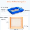 HEYZLASS 2 Pack XT650 Air Filter with Metal Protection, Compatible