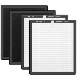 Slirceods ZX001 Filter Replacement Compatible with AnEgoe ZX001 Air Purifier,3-in-1,H13 Activated Carbon Filter-4pack