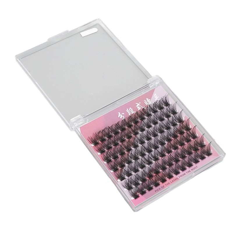 84 Clusters 14mm False Eyelashes D Curly Dense Hair DIY