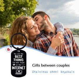 Husband Birthday Gift for Her Wife Valentines Day Gifts for Him Wife Boyfriend Keychain Gifts for Bride Groom Anniversary Wedding Gifts for Couple I Love You Gifts for Her Him