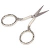 Sewing Scissors Vintage Chain Silver Bauhinia Stainless Steel Pointed Small
