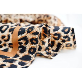 RUOLIN 35×35 inches large square women's satin silk like head scarf fashion pattern silk feeling hair sleeping wrap (14 Undertint Leopard)…