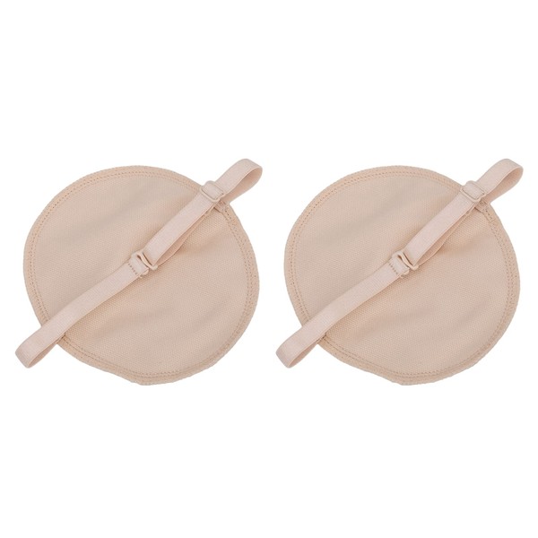 2 PCS Reusable Cotton Underarm Sweat Pads Adjustable and Breathable