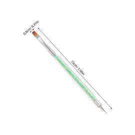 Healvian 8pcs Dual Ended Brush Pens for Gradient Effects and Precise Line Drawing for Creative Nail Art Designs and DIY Manicure