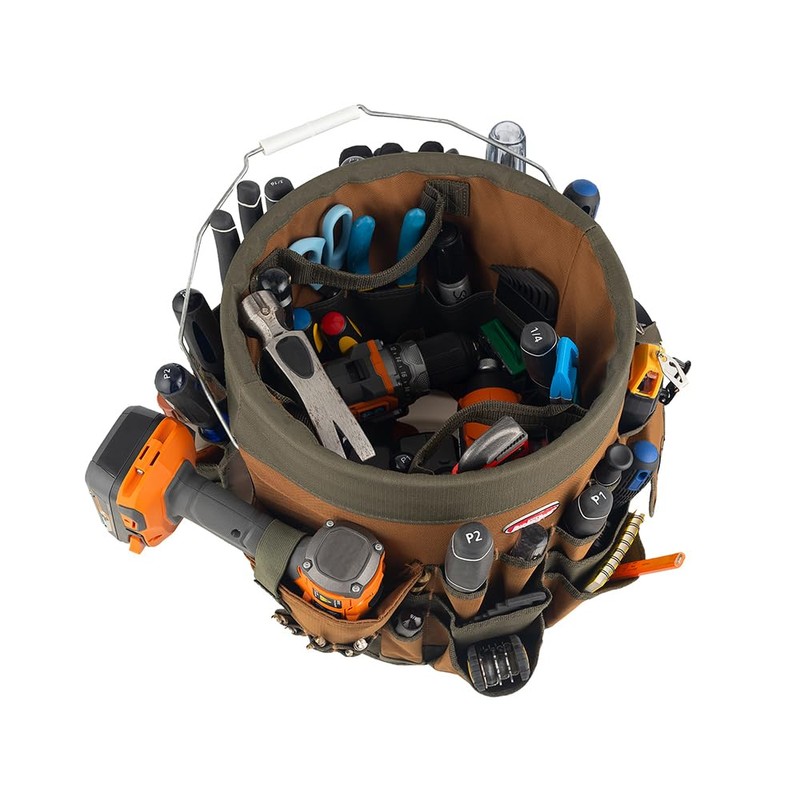 BucketBoss 10056 Bucket Boss 5 Gallon Bucket Canvas Tool Holder