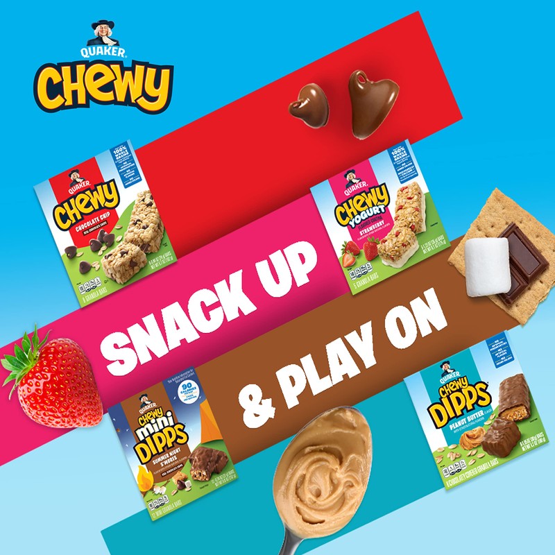 Quaker Chewy Granola Bars, 25% Less Sugar, 2 Flavor Variety