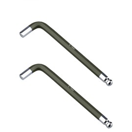 Skweawert 2 PCS 1.5mm Ball End Allen Hex Key Wrench, Inner Hexagon Spanner, L Shaped Long Arm S2 Steel Repairing Tool