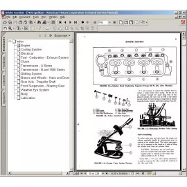 Nash Metropolitan 1953 to 1962 Dealer Automotive Workshop Service Parts Manuals