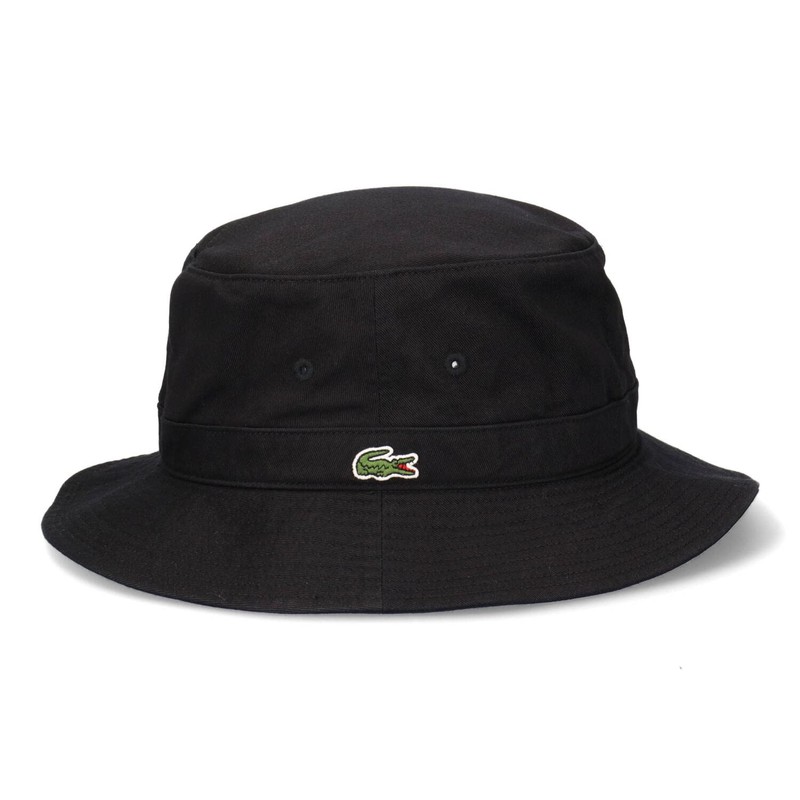 Lacoste Logo Bucket Hat Logo Hat, 011 black