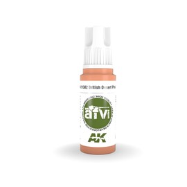 AK Interactive 3rd Generation Acrylic British Desert Pink 17ml
