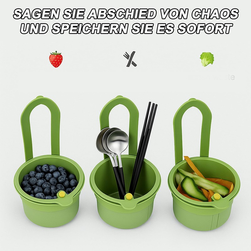 Hanging Strainer for Sink - Removable Strainer with Push Button,