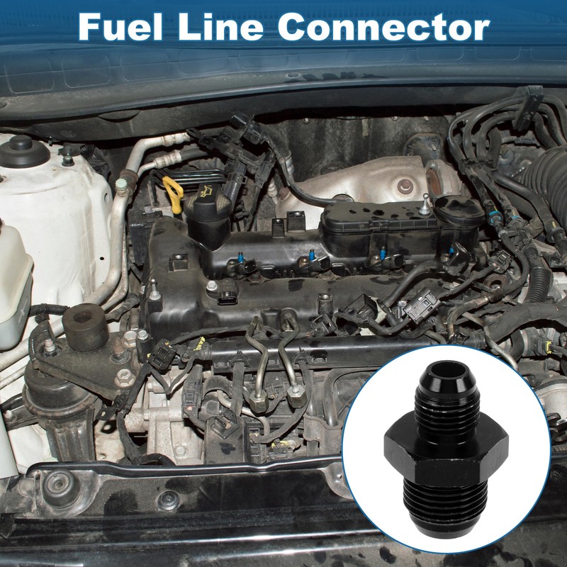 A ABSOPRO Male Flare Reducer Hose Fitting Adapter AN6-AN8 Fuel