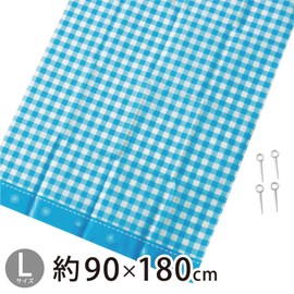 Asahi Koyo Leisure Sheet, Gingham Check Button, Large Size, Approx. 35.4 x 70.9 inches (90 x 180 cm)