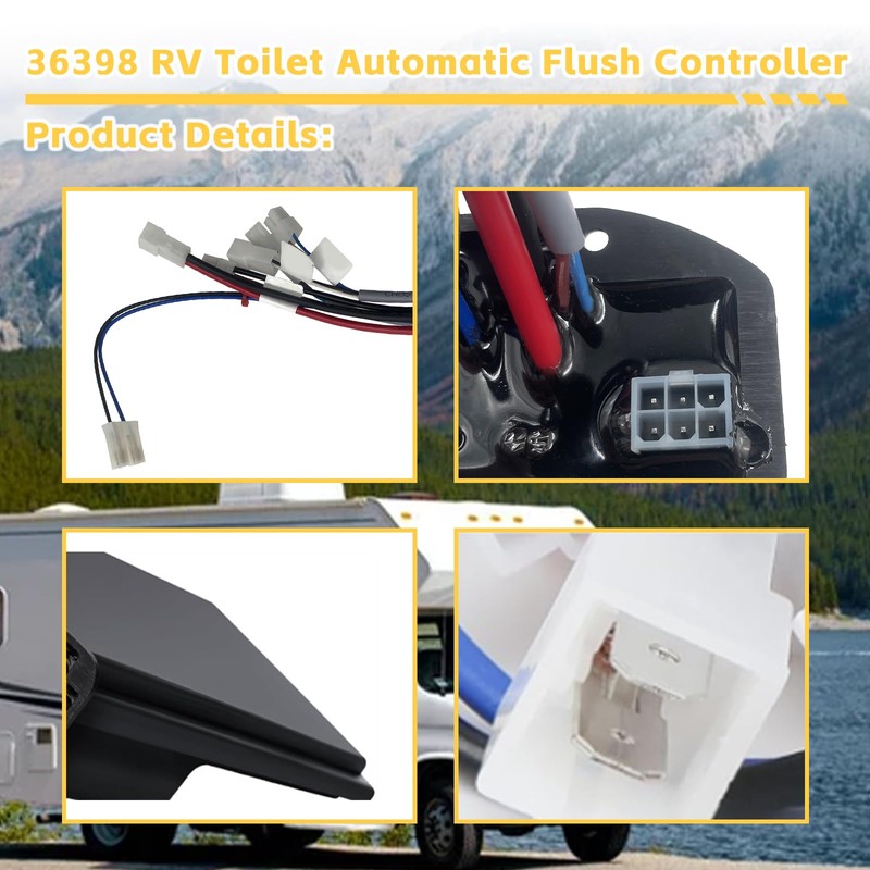 36398 RV Toilet Automatic Flush Controller Compatible with Tecma Silence