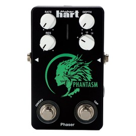 Maker hart PHANTASM/PHASER Phaser Pedal with TAP TEMPO – Dynamic 12-Stage Phaser, Real-Time Rate Adjustment High-Performance DSP 4 Knobs for Customizable Tone guitar effect pedal