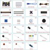 Electronics Basic Kit w/Power Supply Module, Breadboard, Jumper Wire, LED,Resistor,