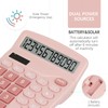 Desk Calculator,Cute Caculator with Dual Power Source,Basic Calculators Desktop with