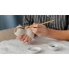 Tubaobei 8Pcs Pottery Glaze Brushes, Wool Pottery Tools and Supplies,