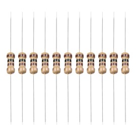 YOKIVE Pack of 100 Carbon Film Resistors 1/4 W 100 Ohm 5% Tolerances Resistance Good for DIY Electronic Projects (4 Colour Band 1.77 x 0.09 Inches)