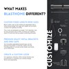 BlastHome® Non-Adjustable Luxury Curtain Rods for Windows, 1 ¼” Rod