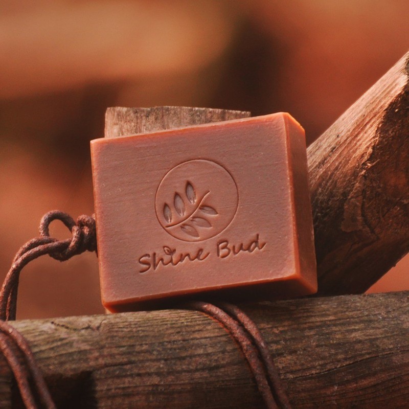Shinebird pine campfire natural handmade aged Swedish pine tar soap