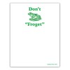 Don't Forget Memo Pad - Funny Home Office Desk Frog Decor Gag Gift Idea Green