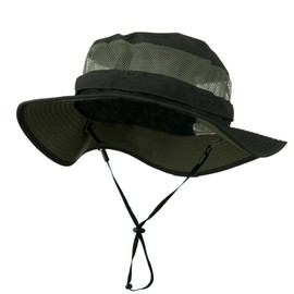 e4Hats.com Big Size Taslon UV Bucket Hat - Charcoal XL-2XL