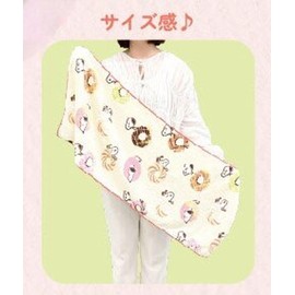 Marimo Craft SPT-501 Quick Dry Face Towel, Donut, Snoopy, W15.7 x H39.4 inches (400 mm) x H39.4 inches (1000 mm)