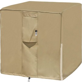 Flexiyard Air Conditioner Covers for Outside Units - 34 x 34 Inch Outdoor Central AC Cover with Waterproof 600D Durable Canvas, Square Universal Patio Furniture Cover (34" L x 34" W x 30" H)