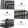 Desk File Holder, 3 Tier Metal Mesh Mail Sorter Magazine