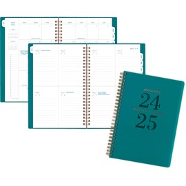 2024-2025 AT-A-GLANCE Signature Lite 5.5-inch x 8.5-inch Academic Weekly & Monthly Planner, Teal (YP20LA-12-25)