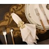 Napkin Rings Set of 12, Fleur-di-lis Napkin Holders, Napkin Rings