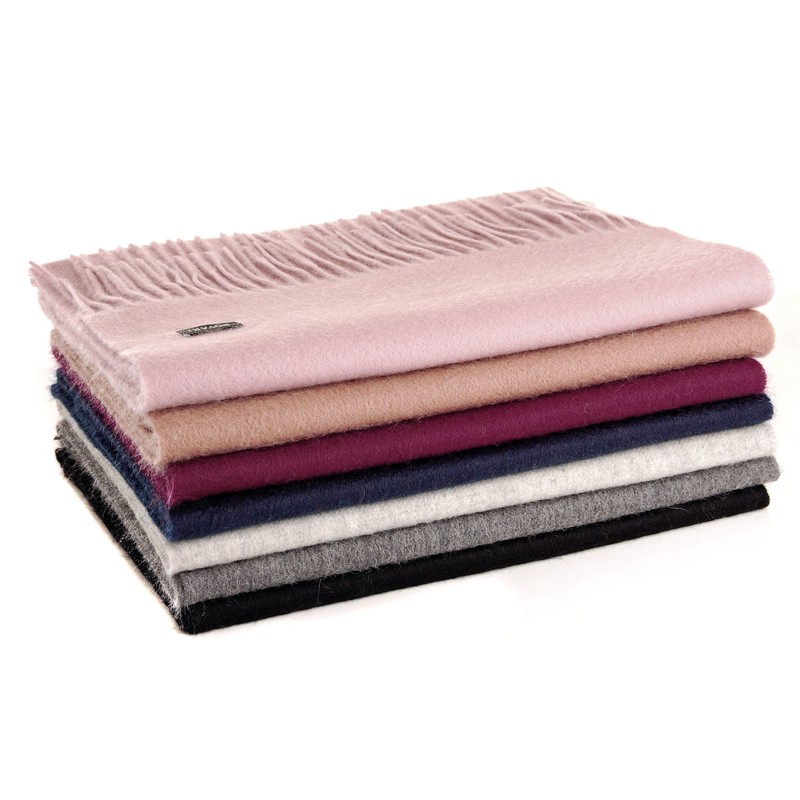 Bovari Cashmere Scarf, 100% Cashmere, Premium Quality, 180 x 31