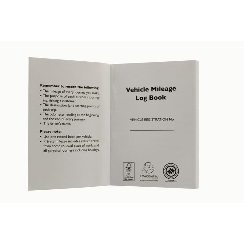 Exacompta - Ref T43Z - Guildhall' Vehicle Mileage Log Book