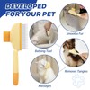 2Pcs Flea Comb for Dogs Cats, Self-Cleaning Hair Combs Grooming