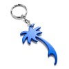 Komonee Palm Tree Blue Keychain Bottle Opener Key Chain Metal