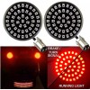 Eagle Lights Black 2” Harley Red Rear LED Turn Signals