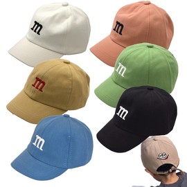 BabyLips Embroidered Logo Cap, For Babies, Kids, Boys, Girls, Sun Protection, Stylish, 6 Months - 5 Years, Plain Cap, Cotton Hat, Adjustable Size, For Sea Playing, Outing, Traveling, Spring, Summer,