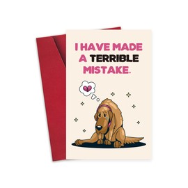 Detuca I'm Sorry Greeting Card Funny Forgive Me Notecard Funny Apology Cards for Her Him