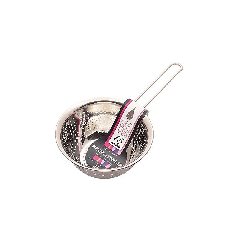 Pearl Metal Aqua Joy Stainless Steel Punching Strainer 15 cm