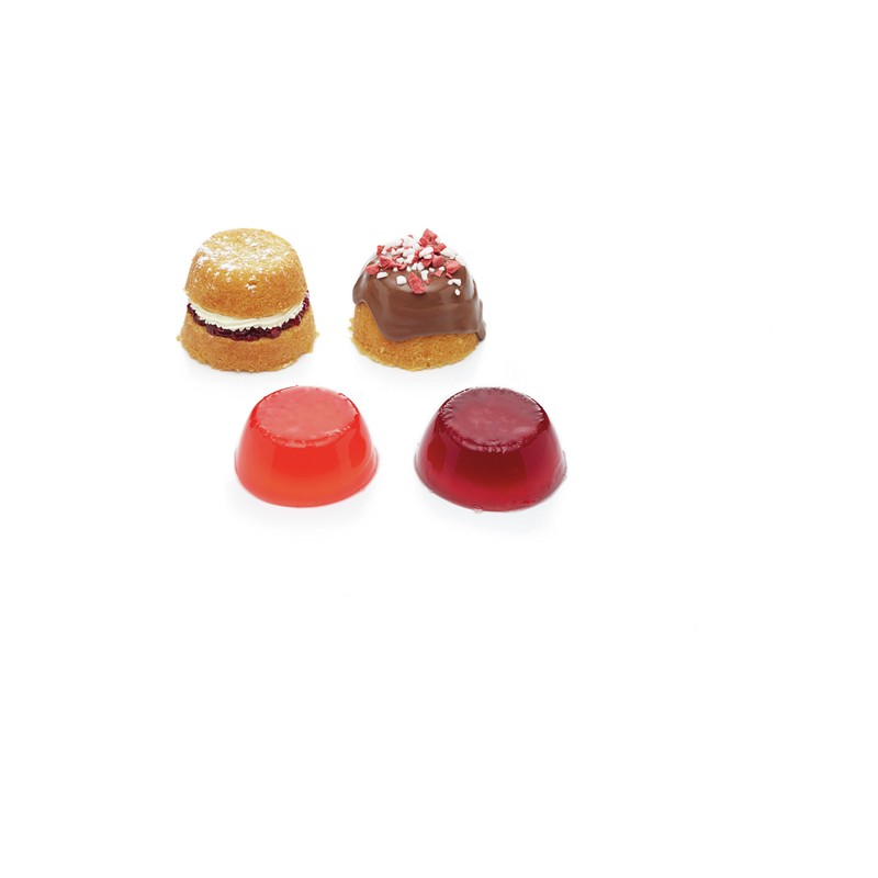 KitchenCraft Mini Pudding Moulds, Anodised Aluminium, 7.5 cm, Set of